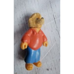 Berenstain Berenstein Bears Brother Bear Flocked Head Vintage Figure 1988